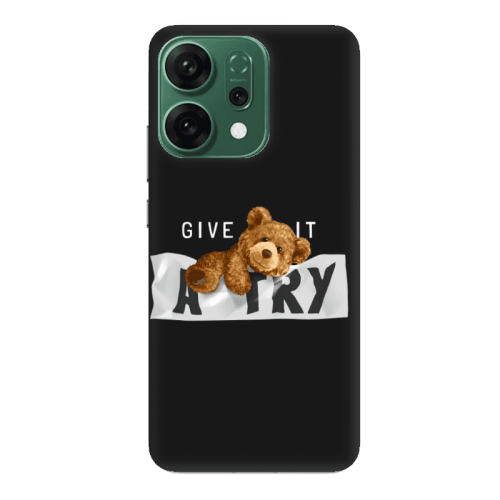 Oppo RENO 14 Give me Black Colored Silicone TPU Θήκη